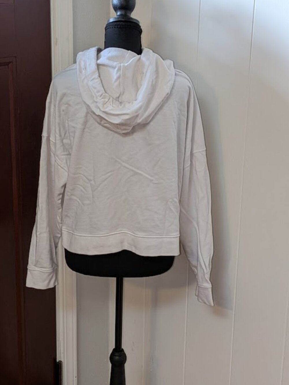 Calvin Klein Silver Foil Print Size Medium Oversized Hoodie - Picture 3 of 14